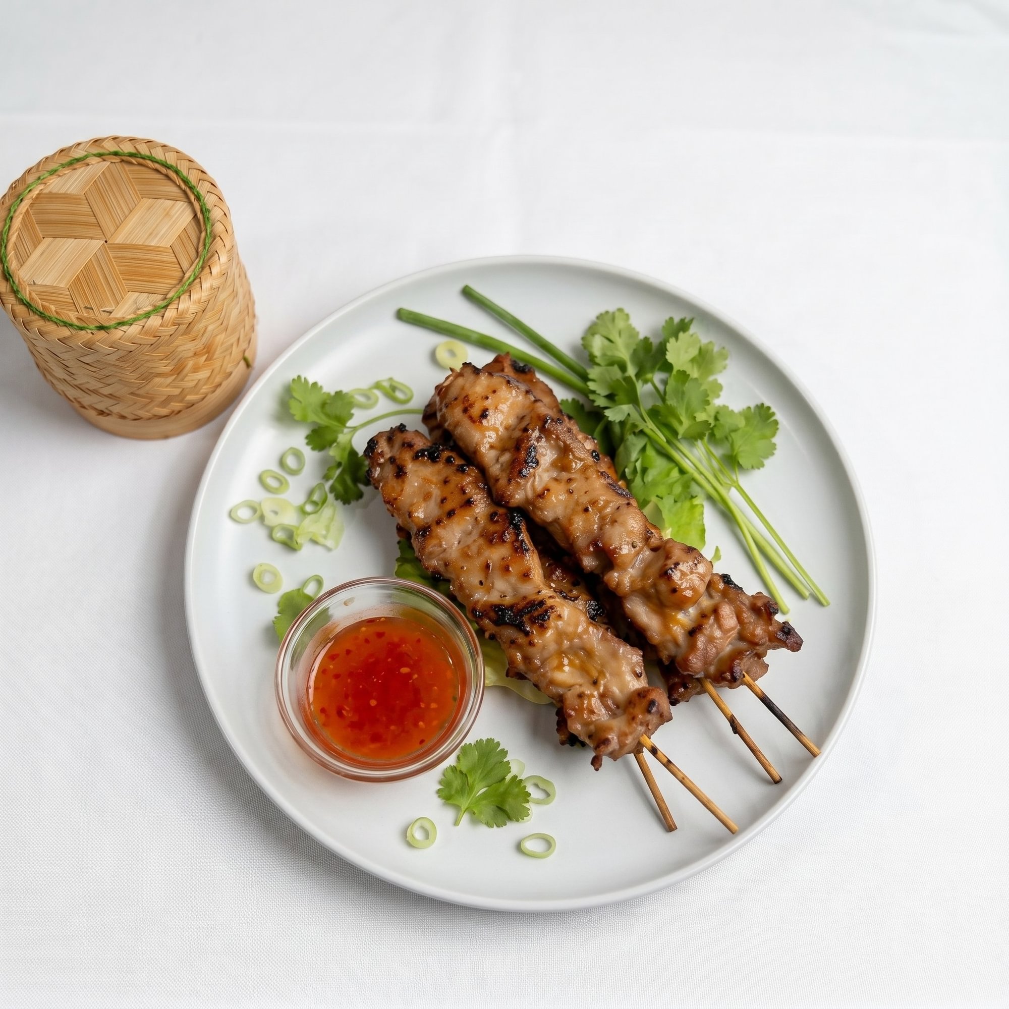 Pork Skewered