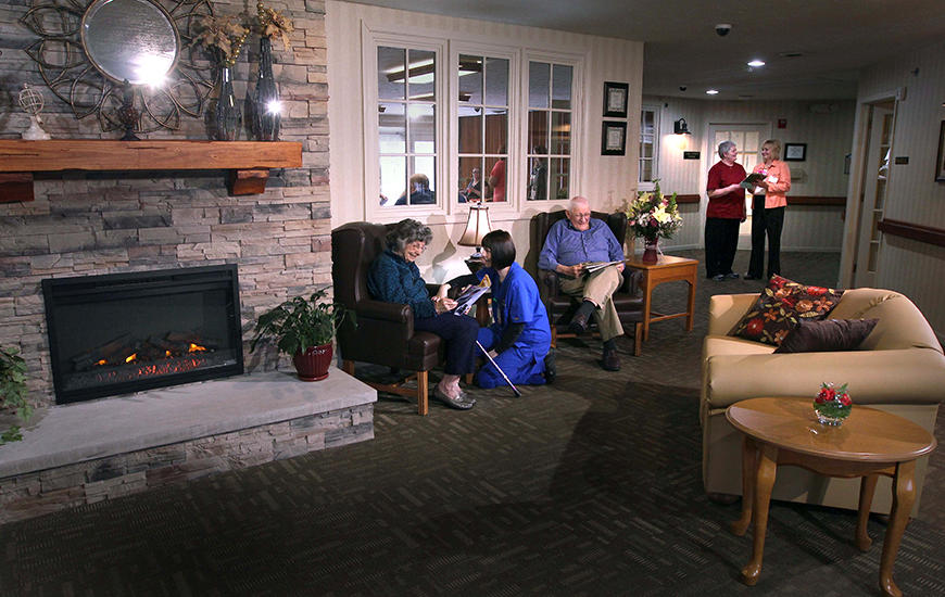 Rosewalk Village of Lafayette lobby.