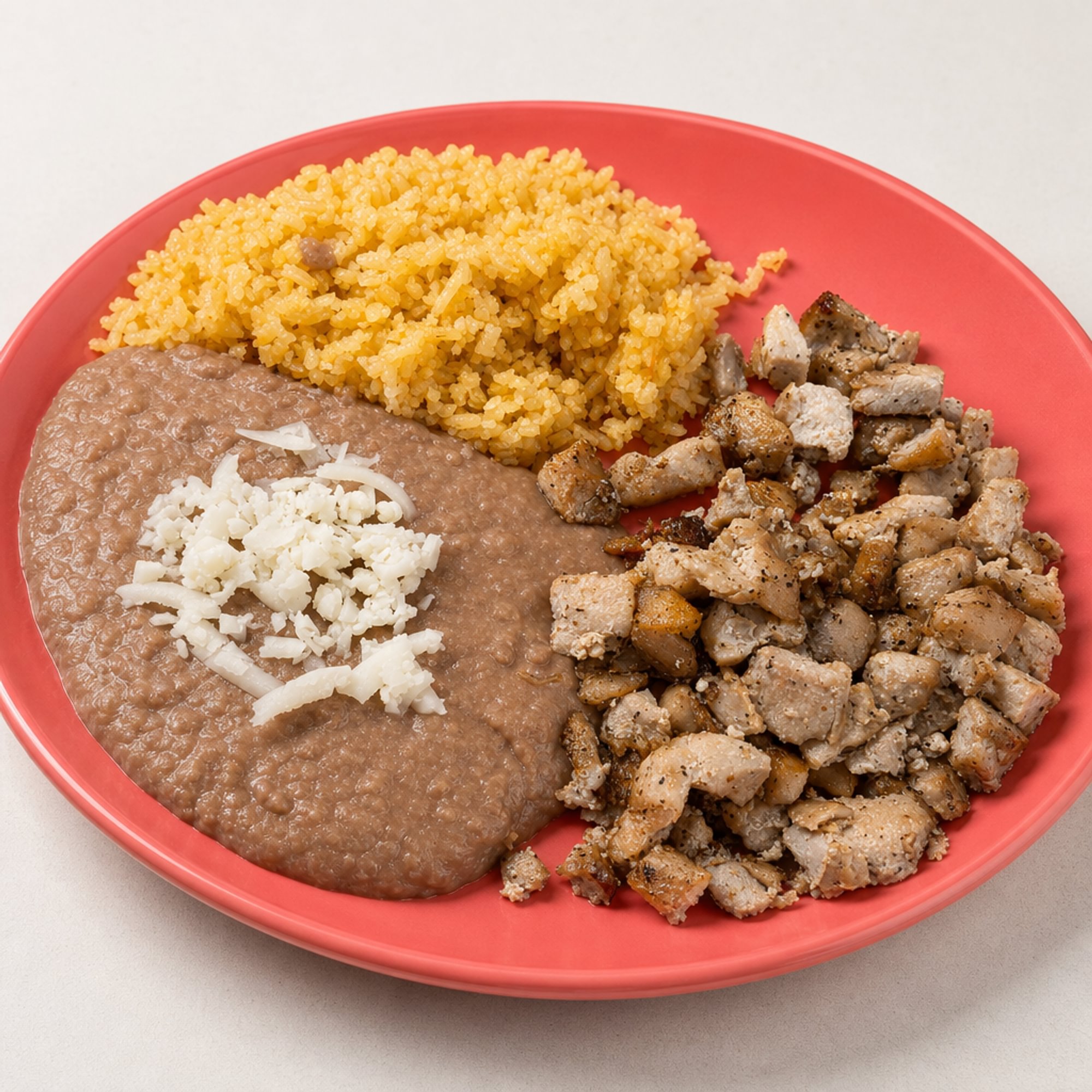 Kids Meat with Rice & Beans Plate