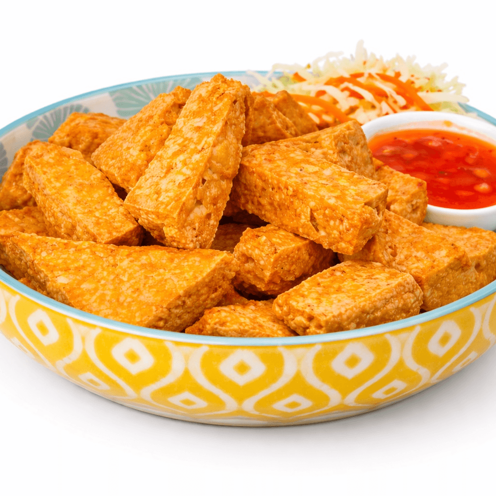 Fried Tofu with Sweet Chili Sauce