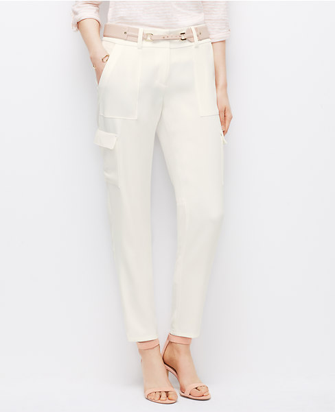Crepe Cargo Pants