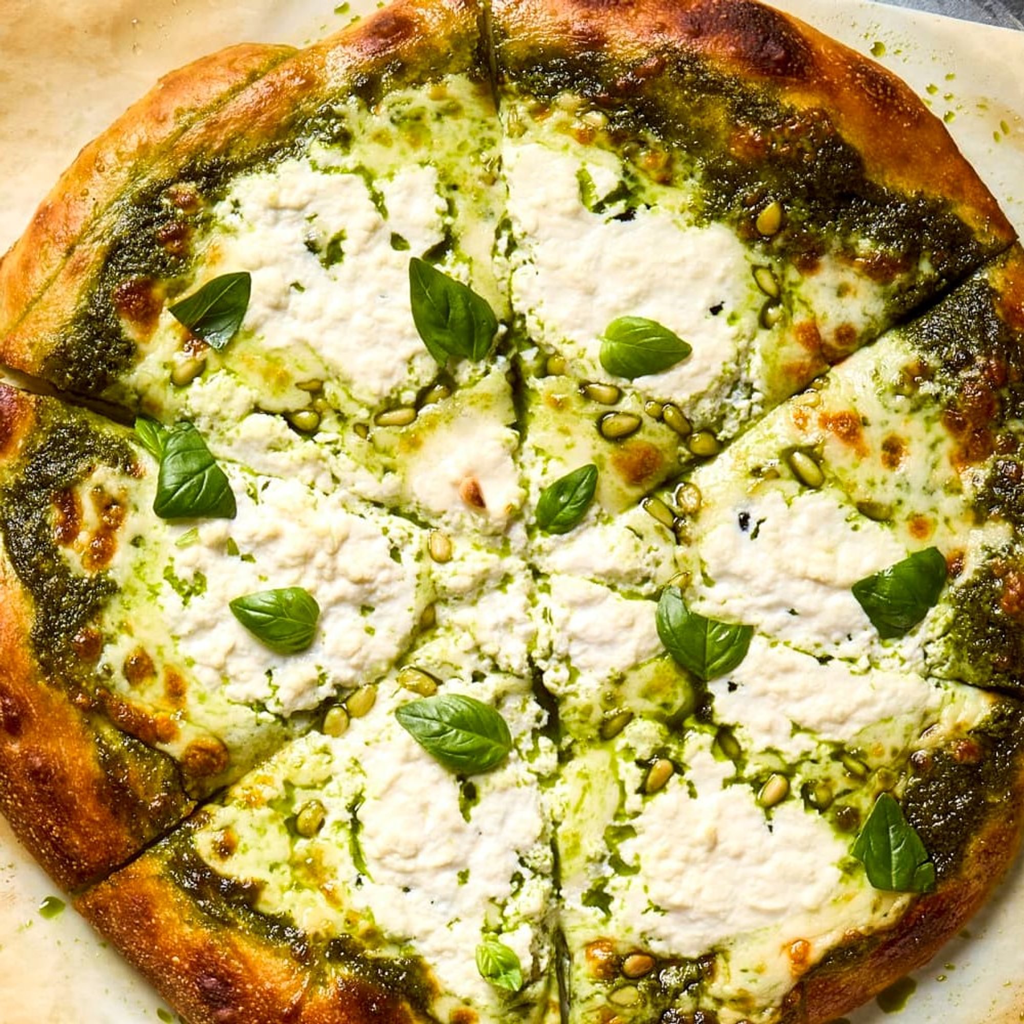 Gluten Free Basil Pesto Pizza (8")