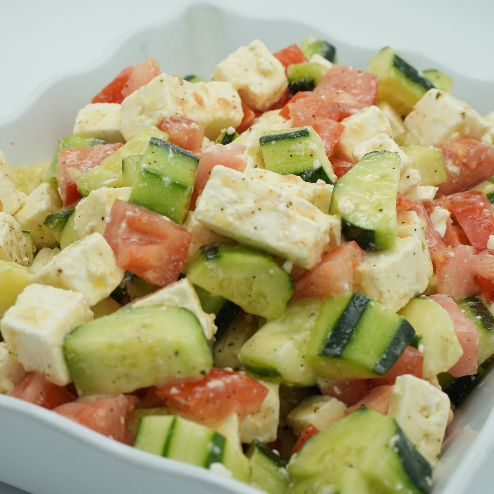 Tomato Cucumber Feta Salad
