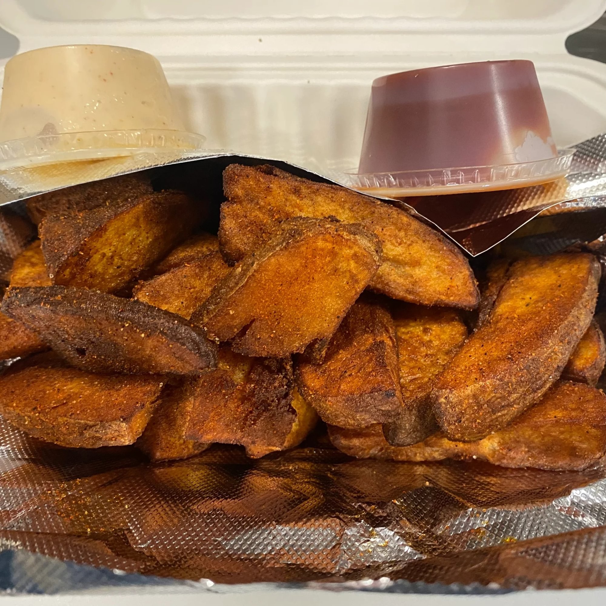 Side Fried Potato Wedges