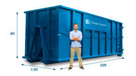 A 40 yard dumpster is our biggest dumpster and should only be used if you have excessive amounts of waste. Projects associated with this size include large home cleanouts, major interior renovations, and community cleanups. A 40 yard dumpster is our biggest dumpster and should only be used if you have excessive amounts of waste. Projects associated with this size include large home cleanouts, major interior renovations, and community cleanups.