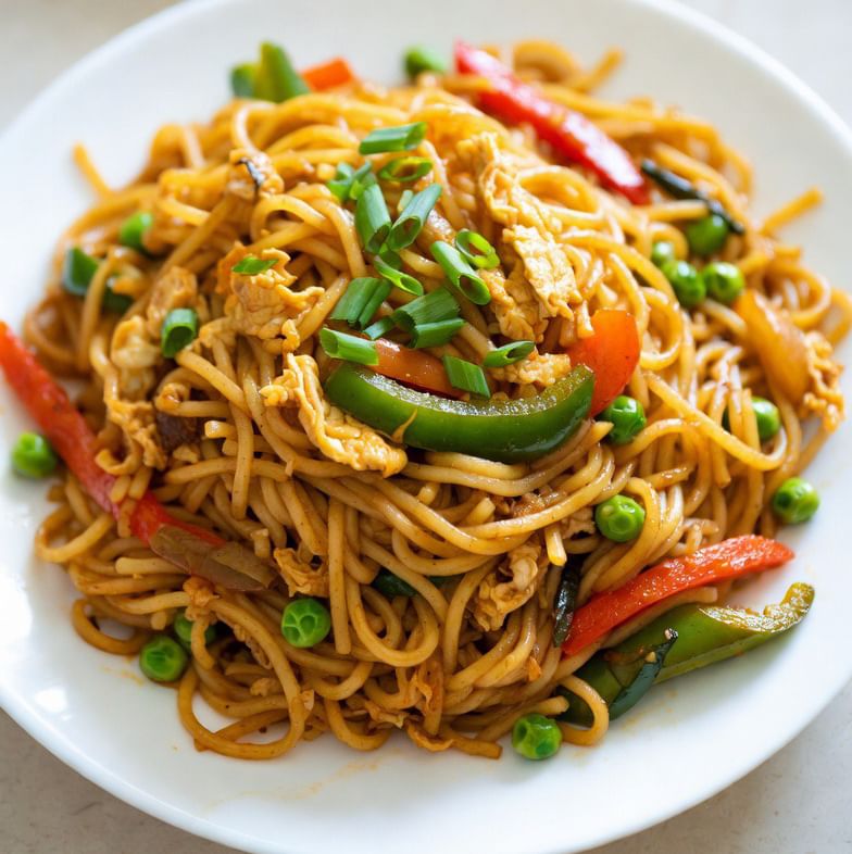 Egg Hakka Noodles