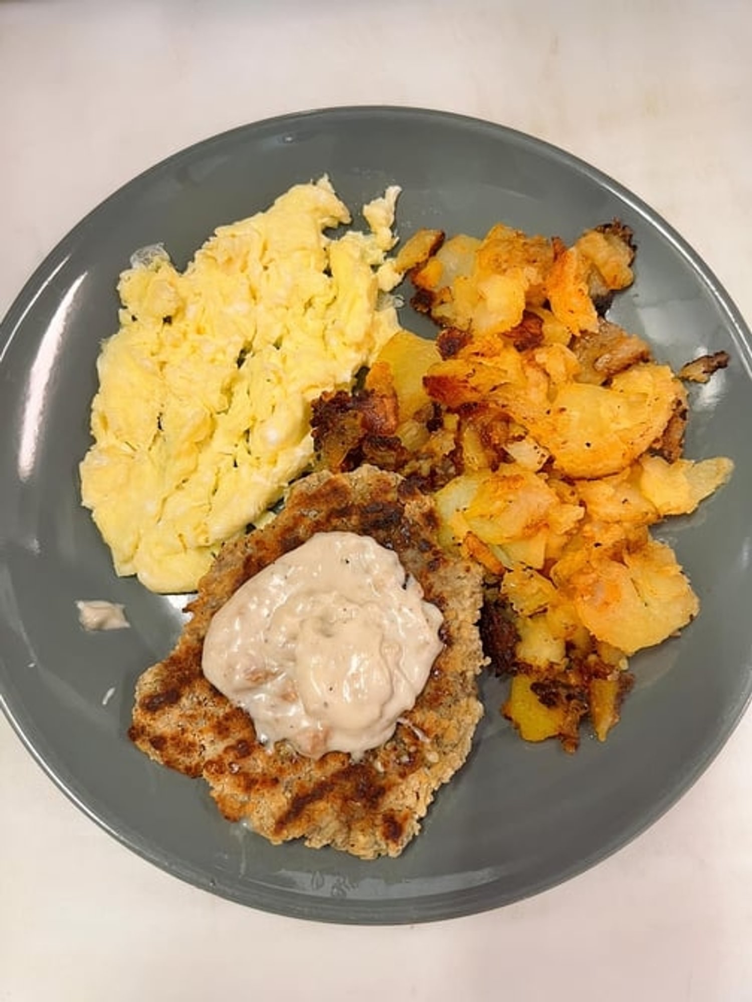 Country Fried Steak and Eggs