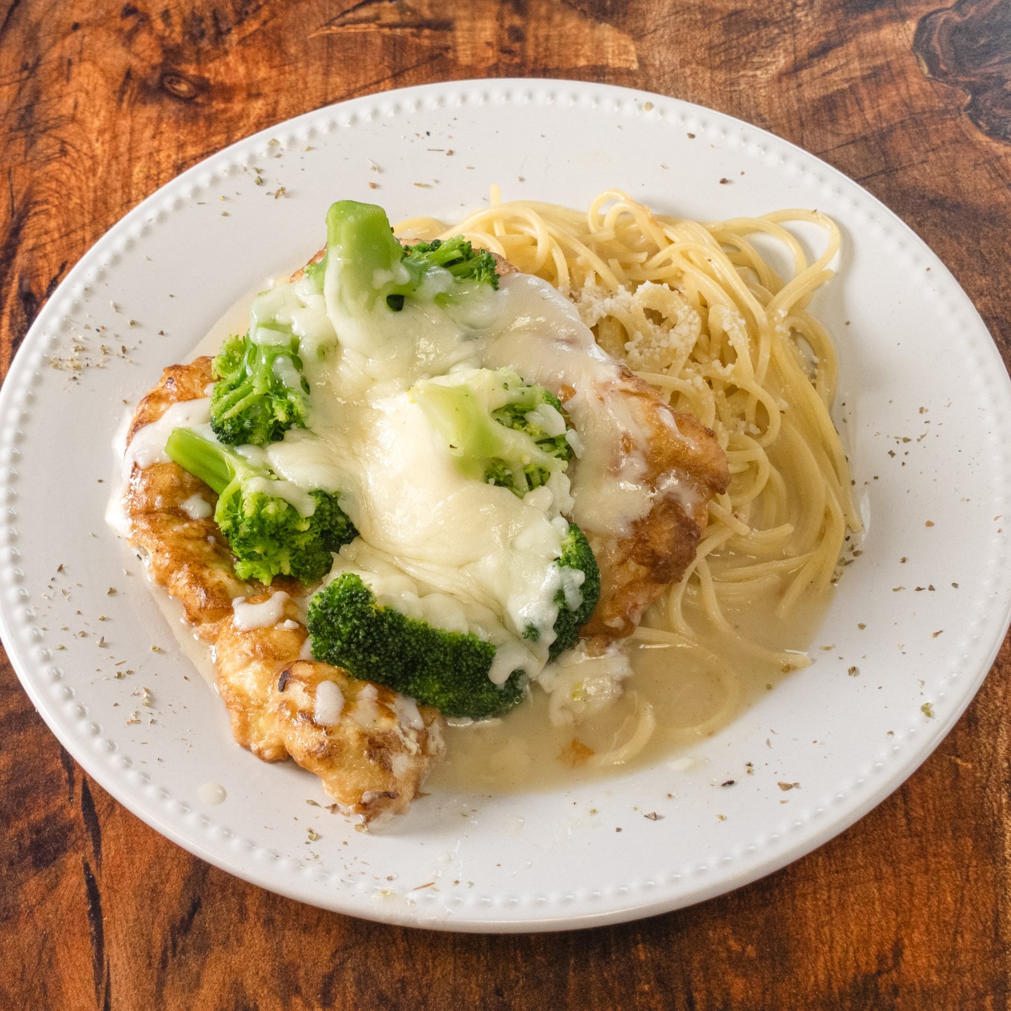Chicken & Broccoli Alfredo with Fettuccine