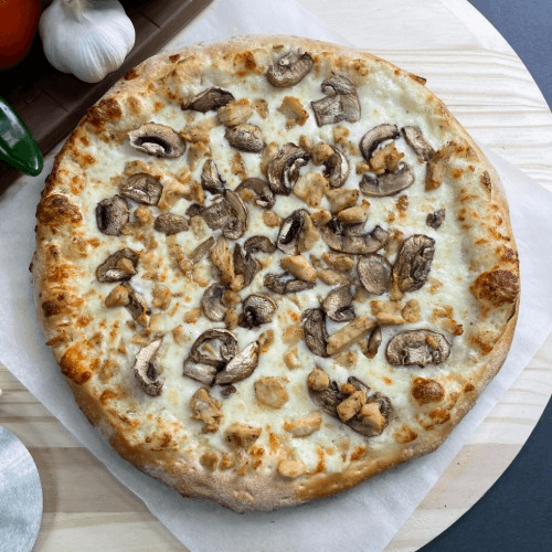 Chicken Alfredo Pizza