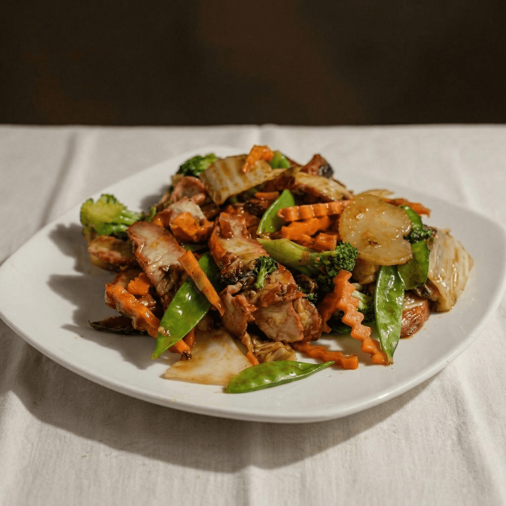 Roast Pork with Mixed Vegetables