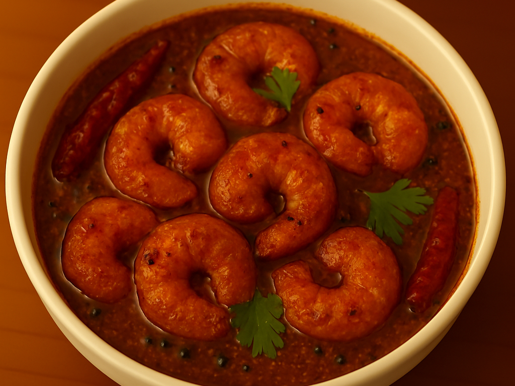 Spicy South Indian Shrimp Curry