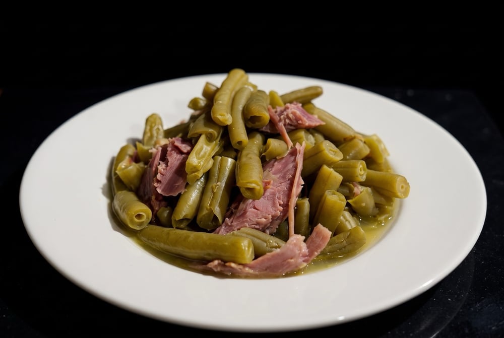Green Beans with Smoked Turkey