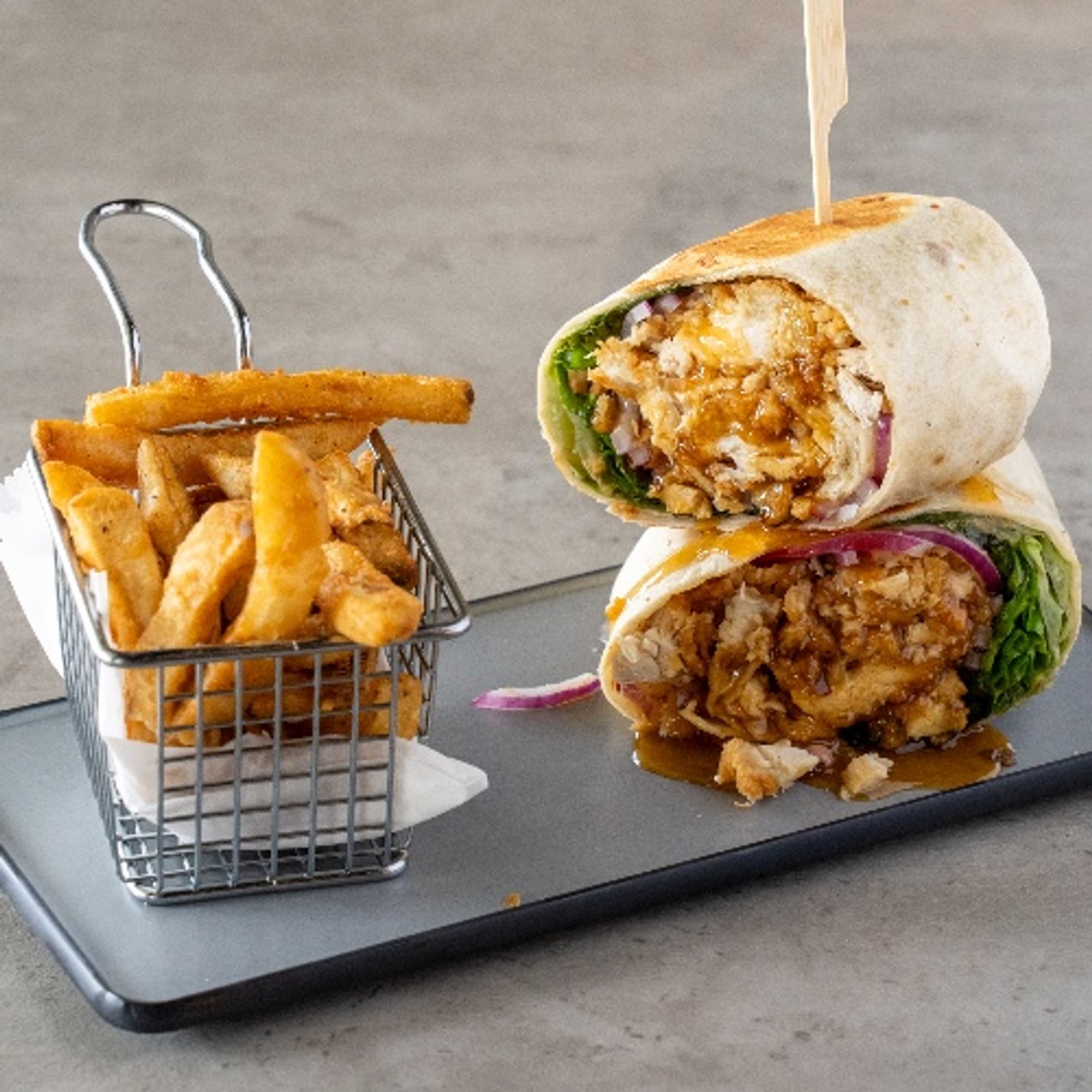 Stinga' Wrap with Fries