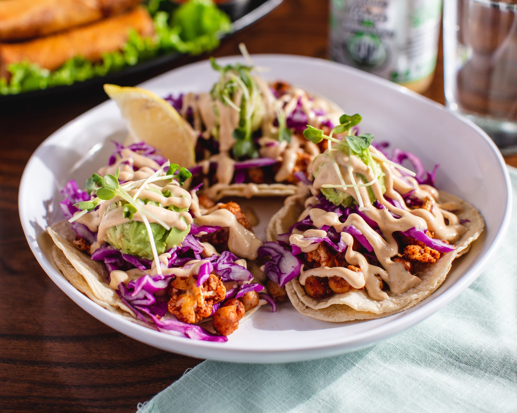 Cauliflower Chickpea Tacos