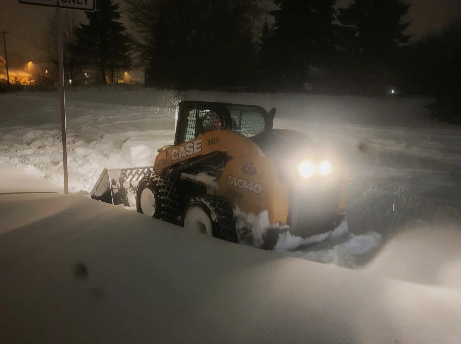 Snowplowing