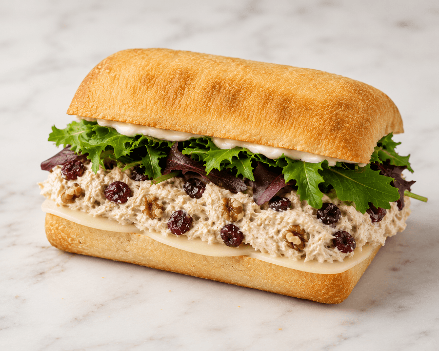 Cranberry Walnut Chicken Salad Panini