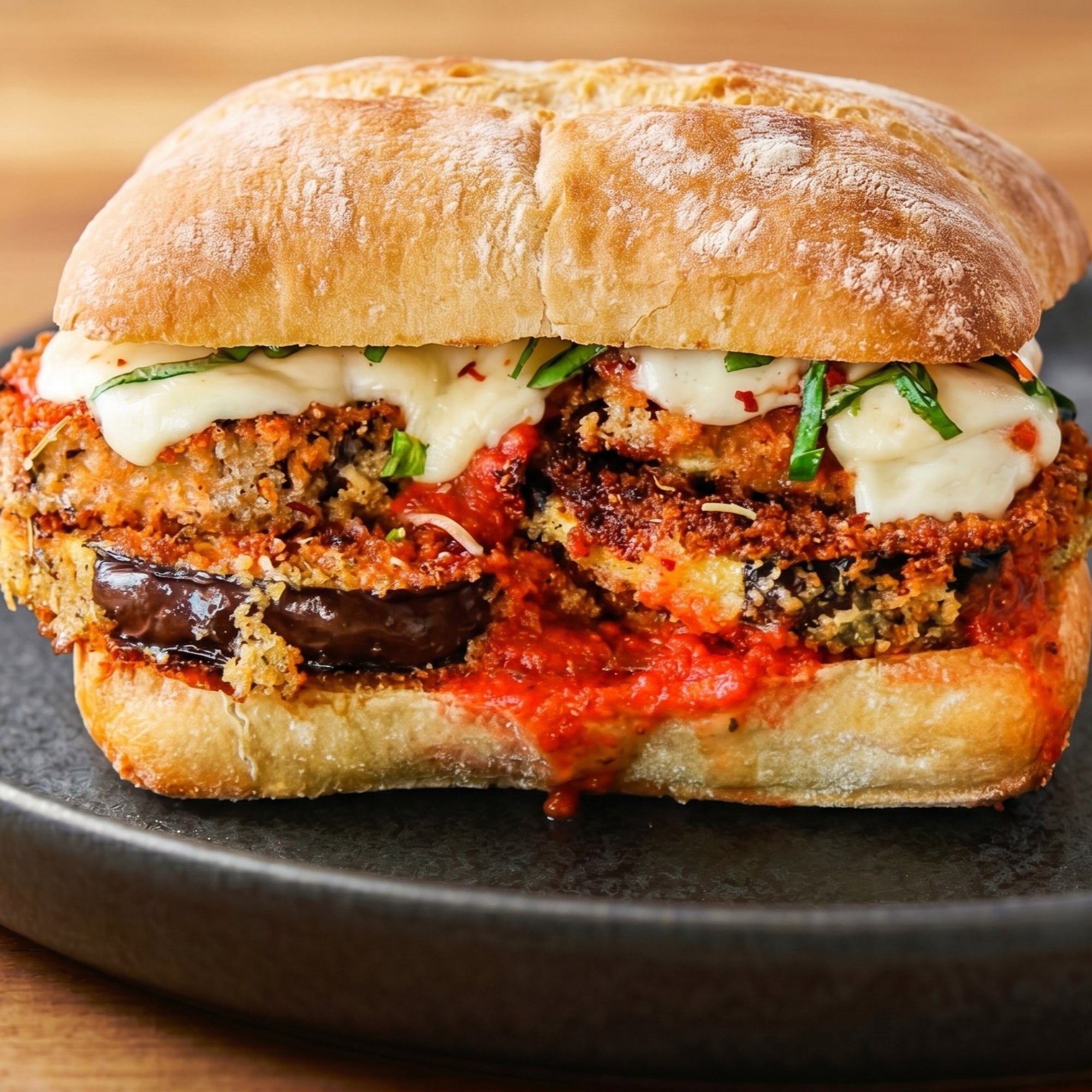 Eggplant Parmigiana Sub