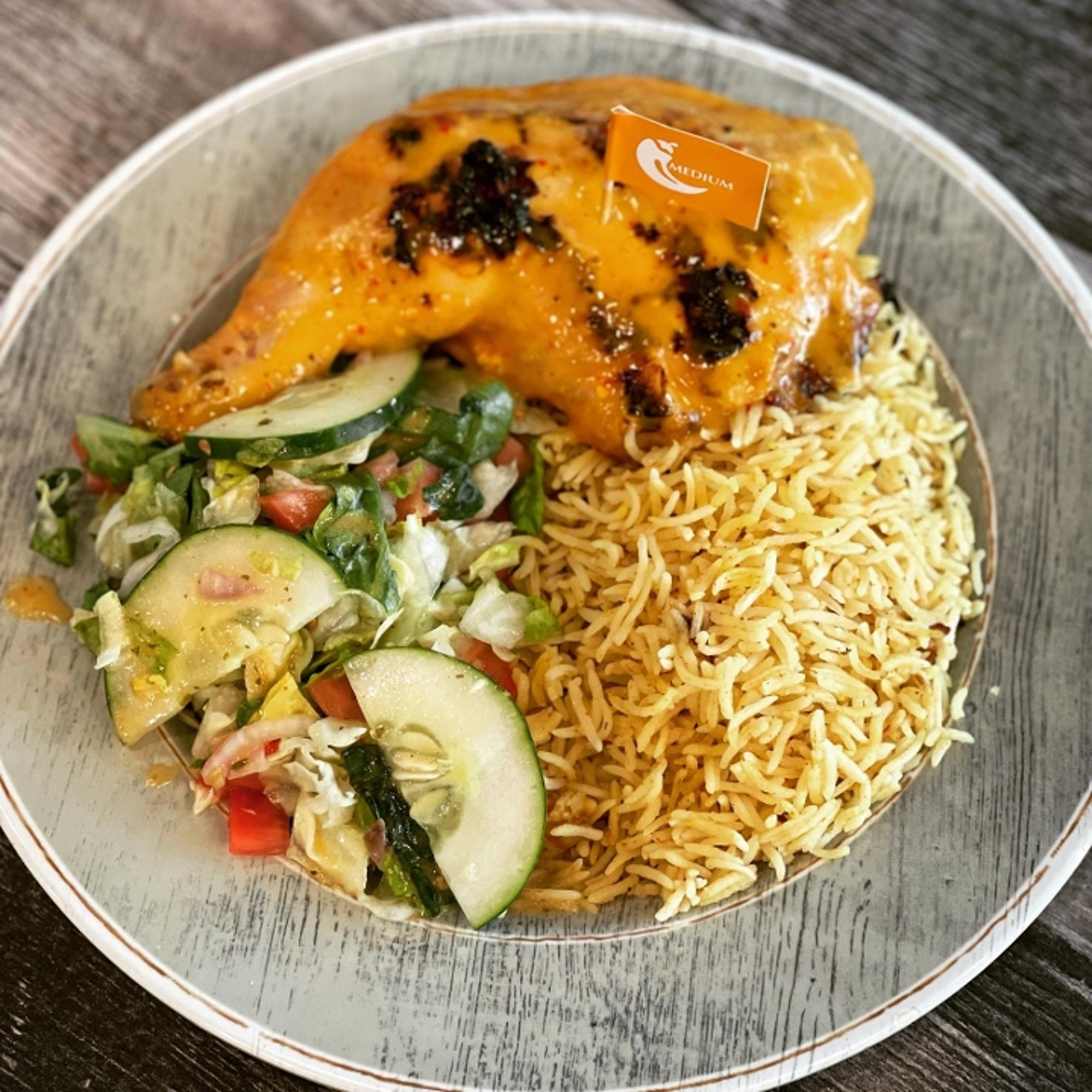 Chicken Dark (Leg+ Thigh) & Rice Bowl + Fountain Drink