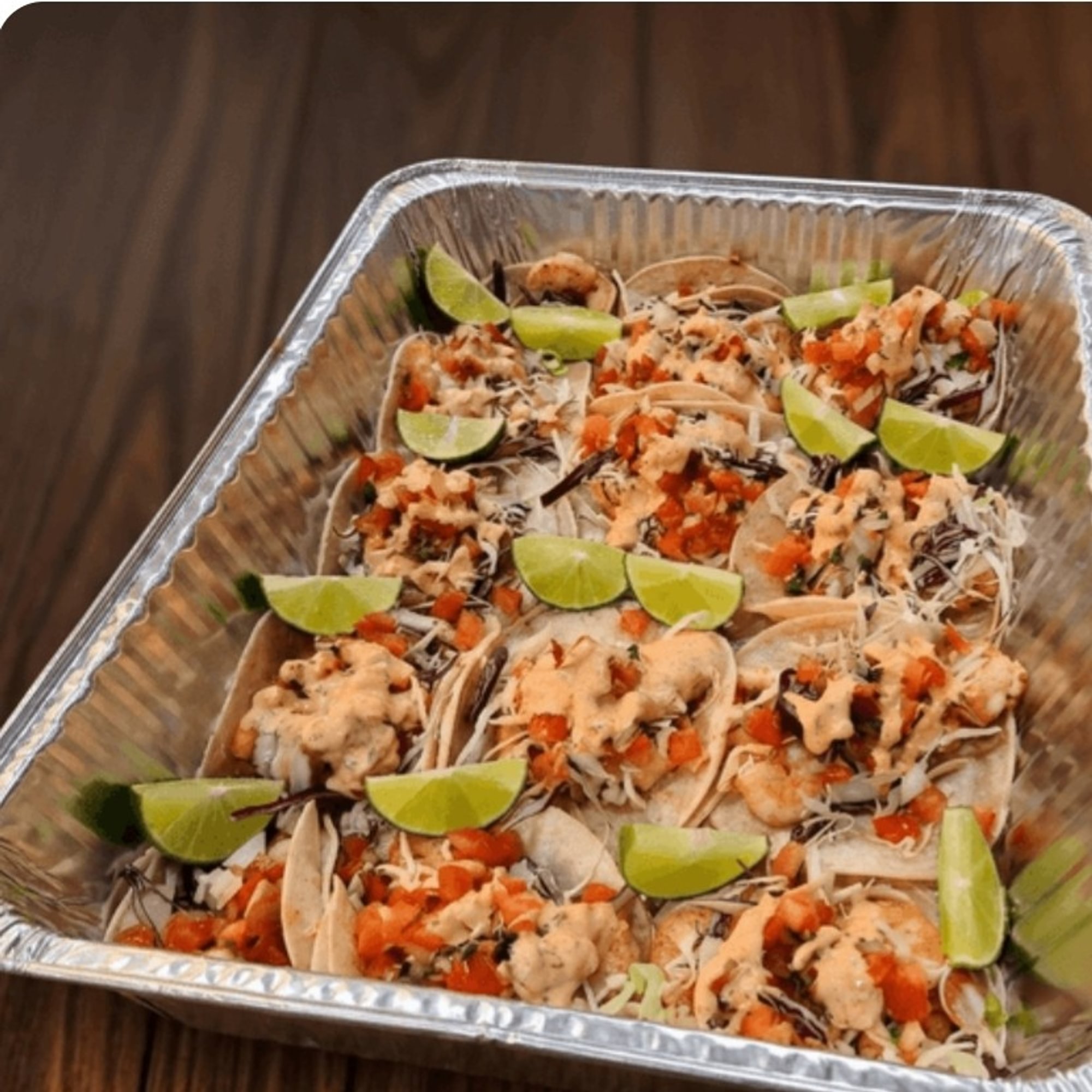 Shrimp taco trays