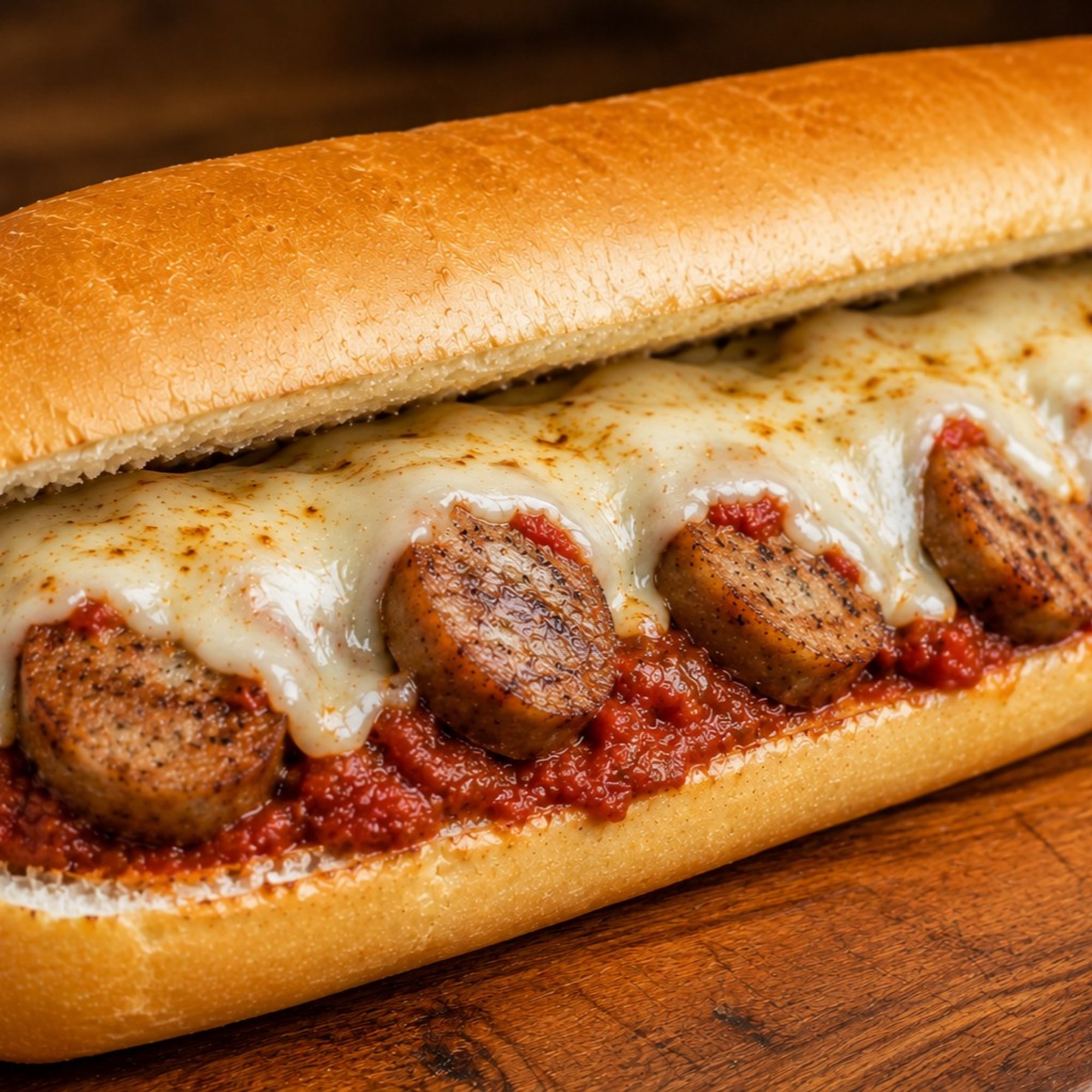Sausage Parmigiana Sandwich