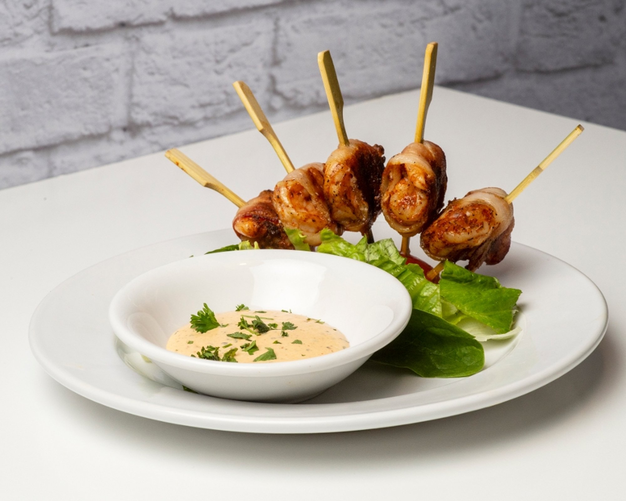 Bacon Wrapped Grilled Shrimp