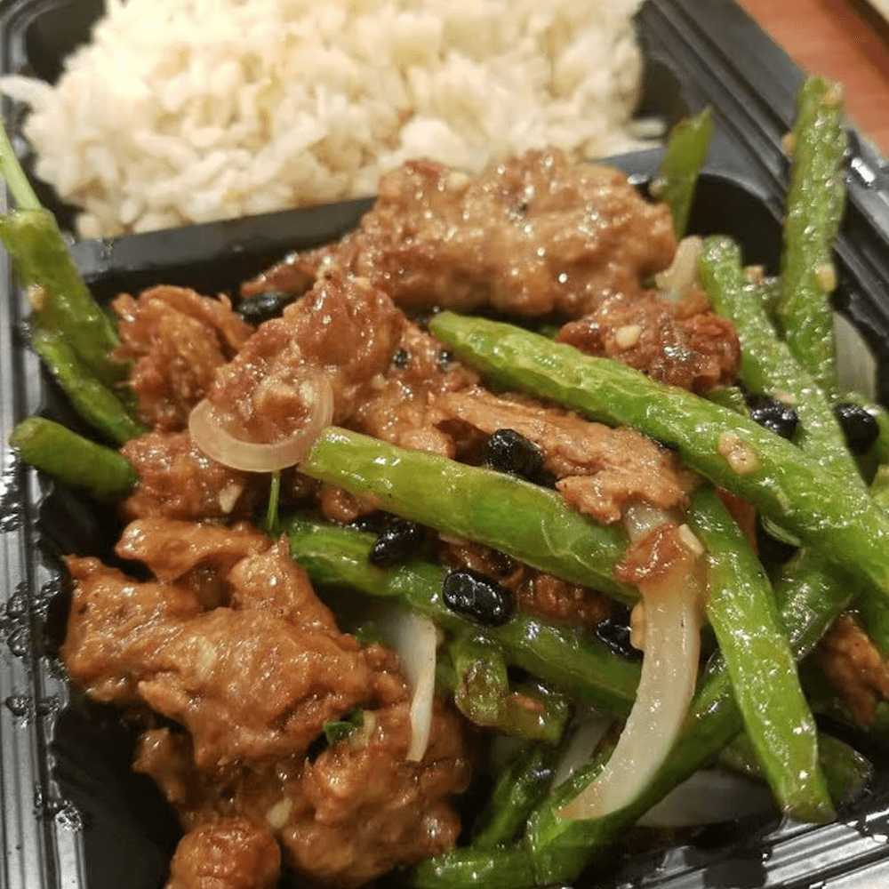 Sautéed String Beans in Black Bean Sauce