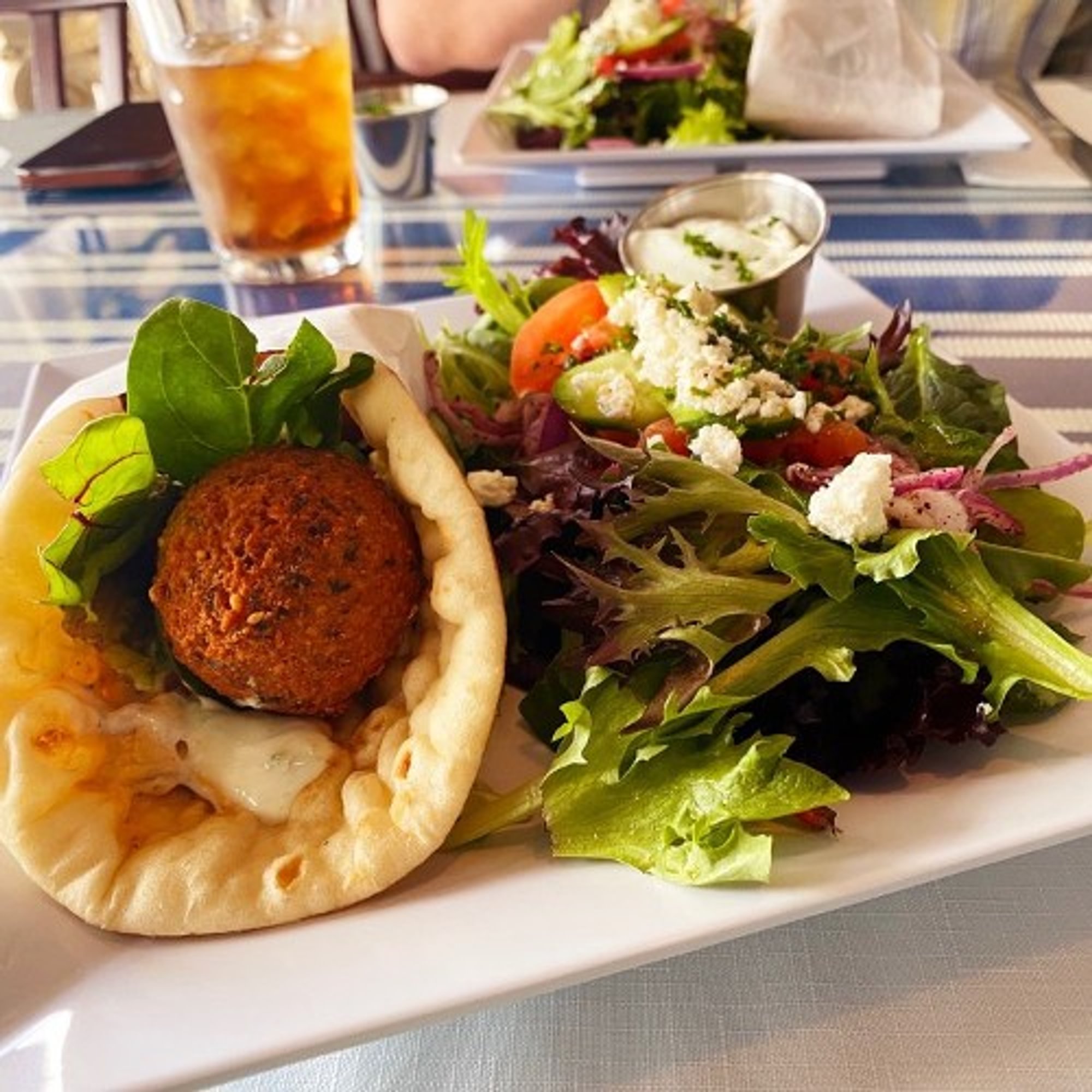 Falafel Sandwich Plate