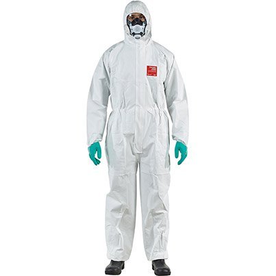 Ansell AlphaTec 2500 Standard Model 111 White Chemical Coverall XL
