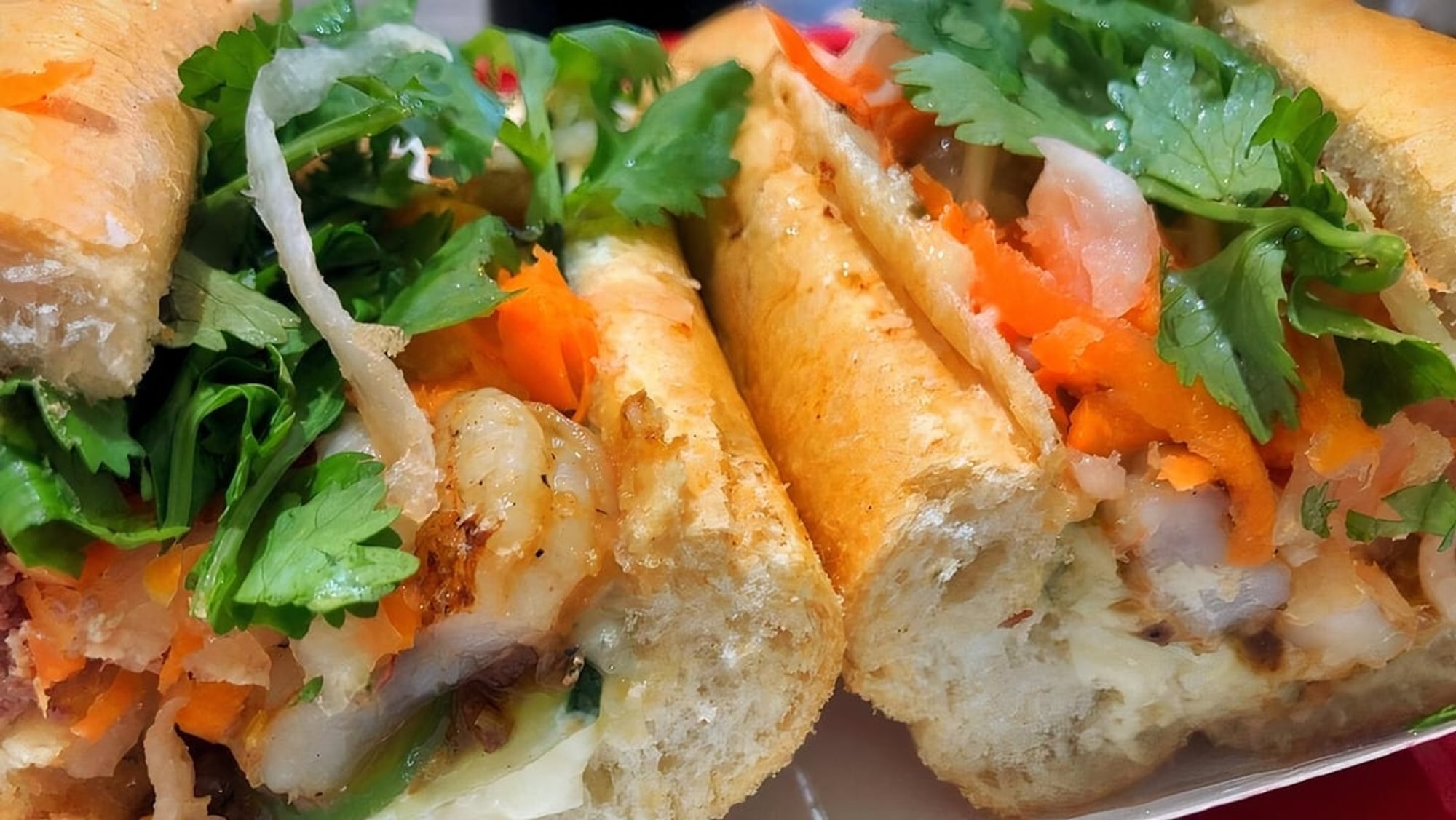 Lemongrass Shrimp Banh Mi