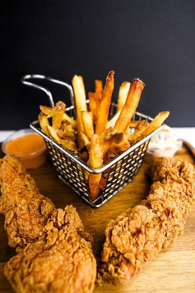 Nashville Chicken Tenders with Fries