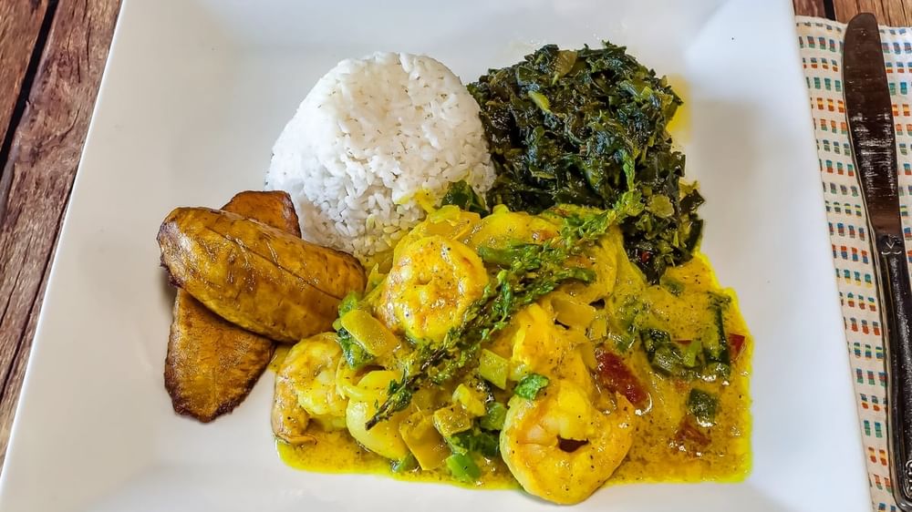 Coconut Curry Scallops and Shrimp
