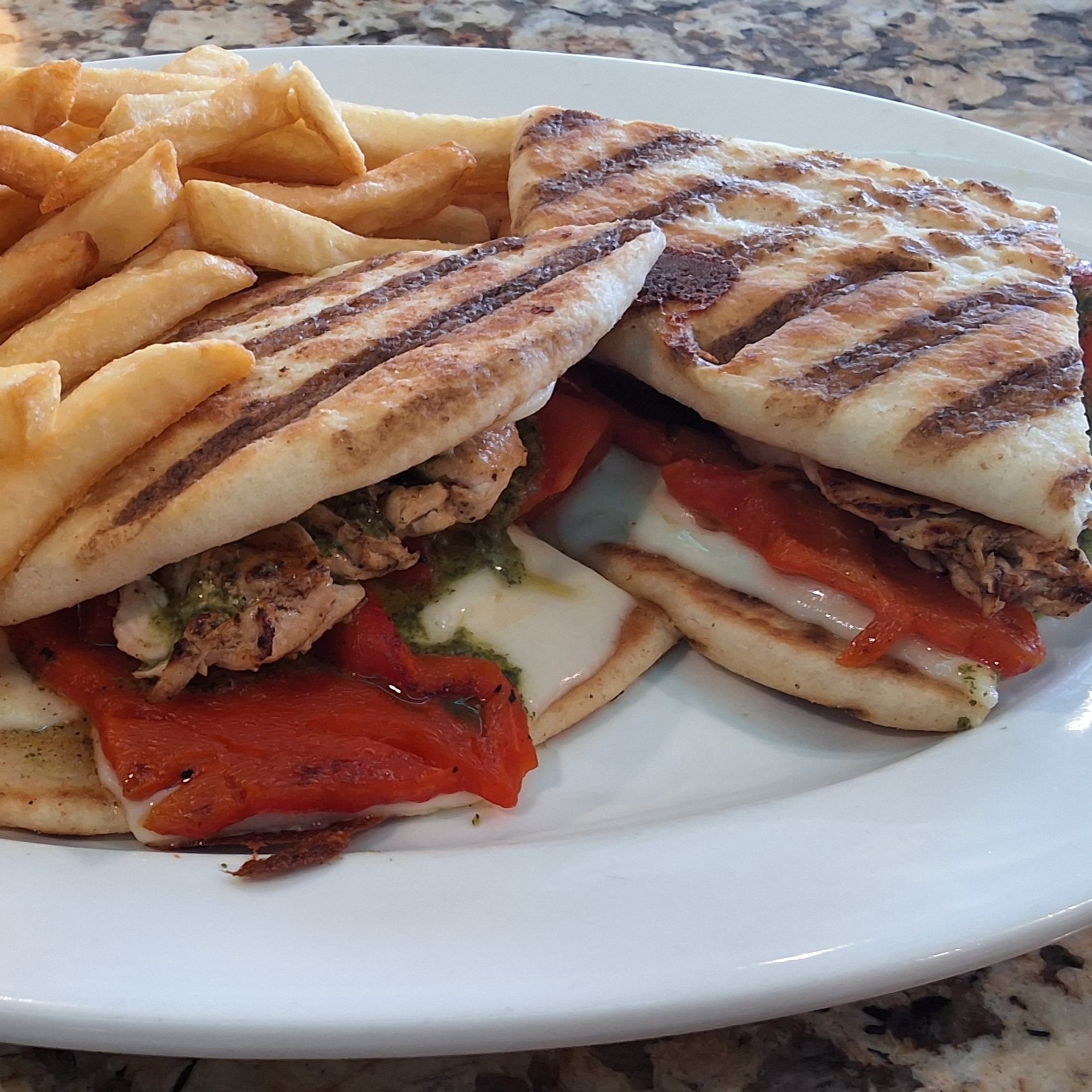 Grilled Chicken Pesto Panini