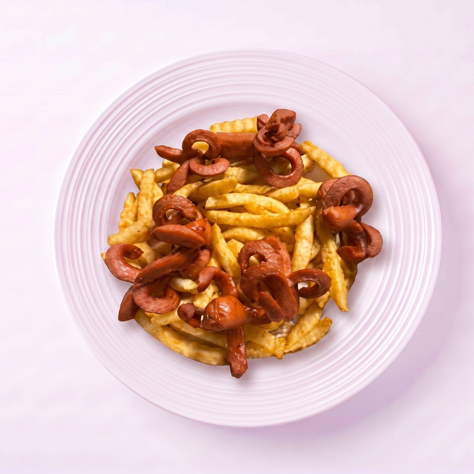 Salchipapas (Fries with Hot Dog)