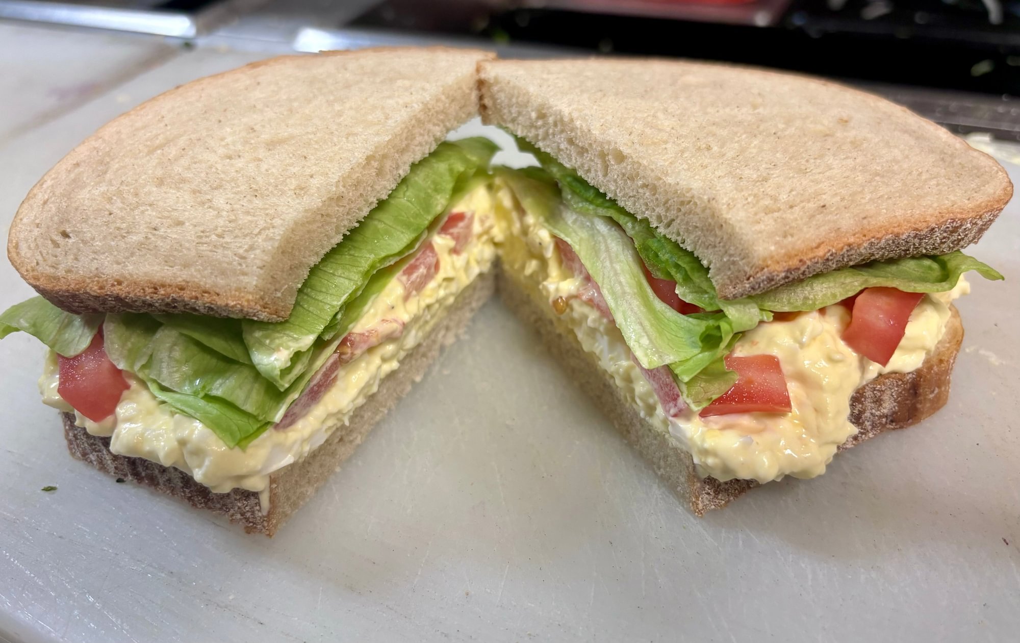 Egg Salad Double Decker Sandwich