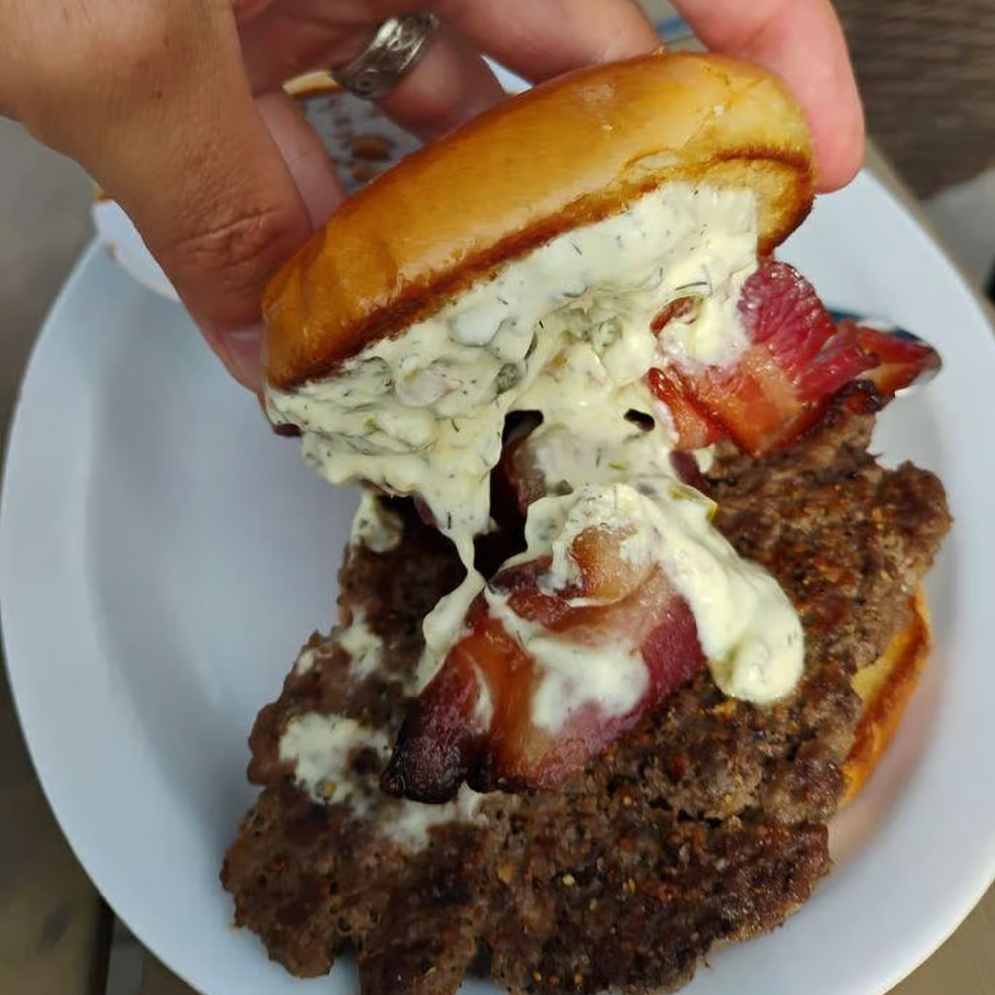 Pickle Dip Burger
