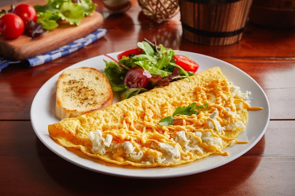 Cheddar Cheese and Broccoli Omelette