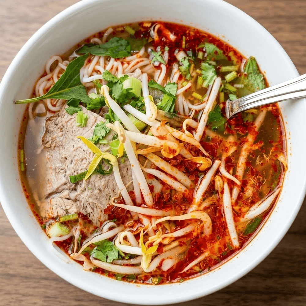 Hot and Spicy Beef Noodle Soup