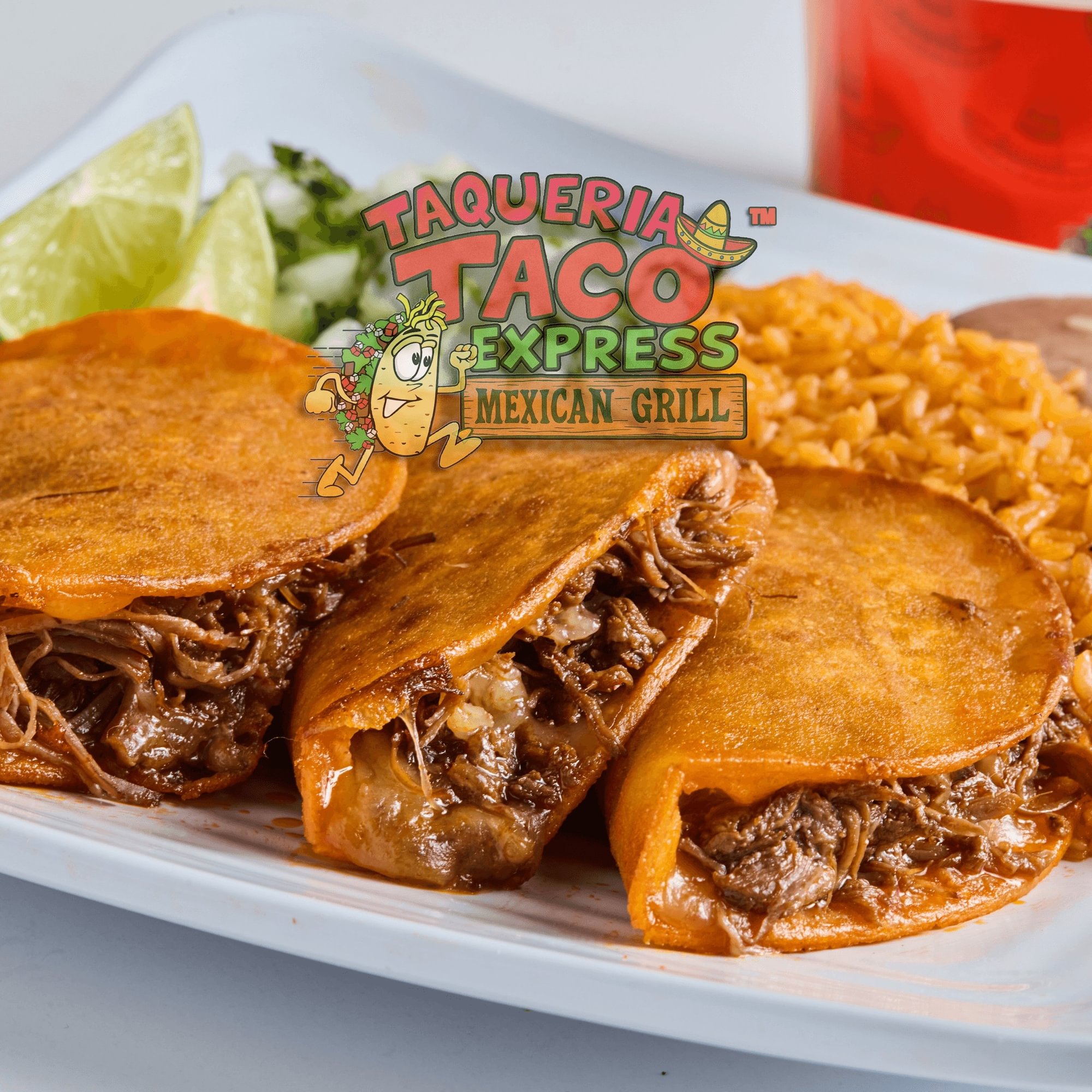 Queso Birria Taco Plate