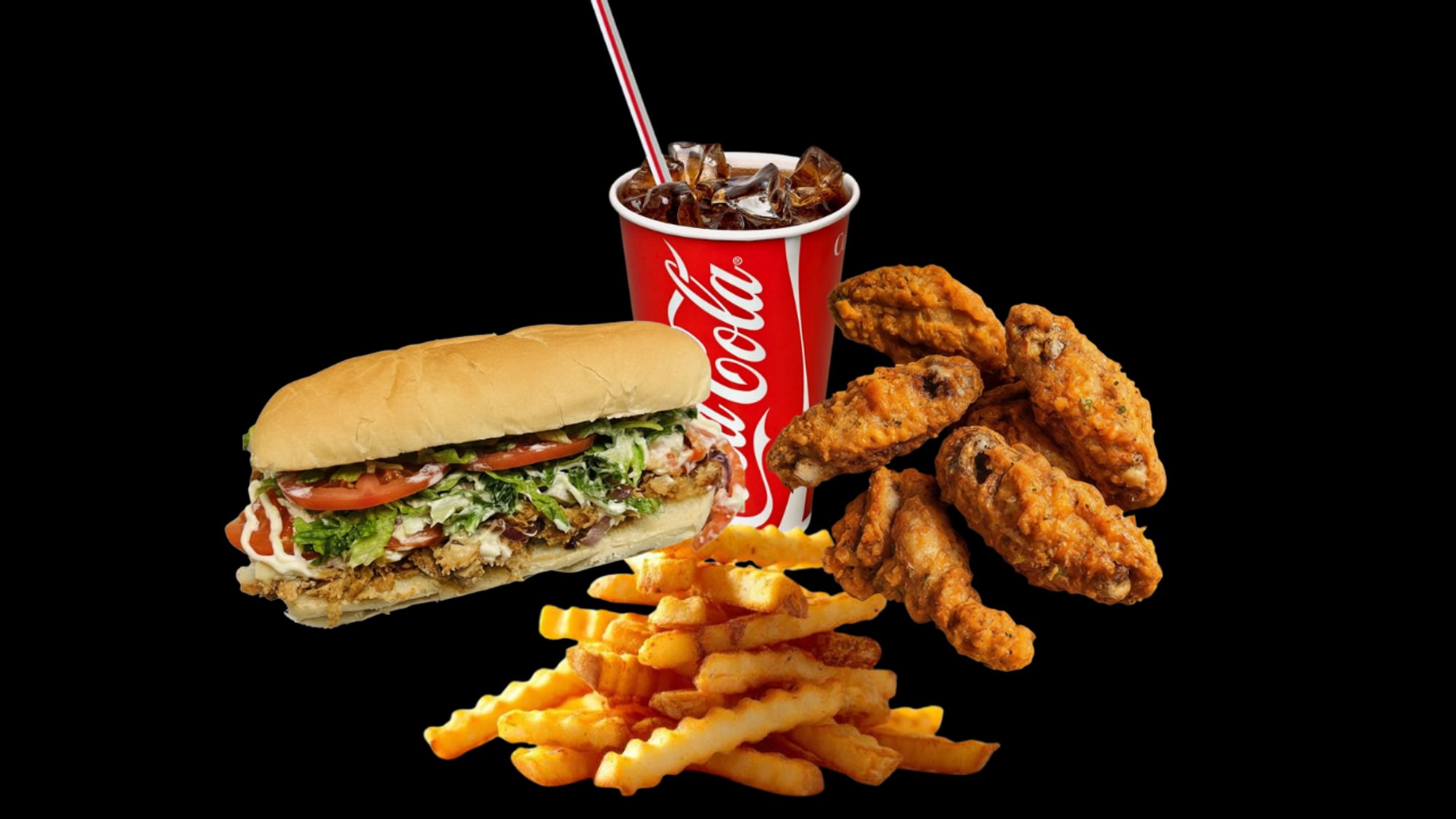 $25 DEAL - 8" Cheesesteak, 5 Wings, Fries & Drink Combo