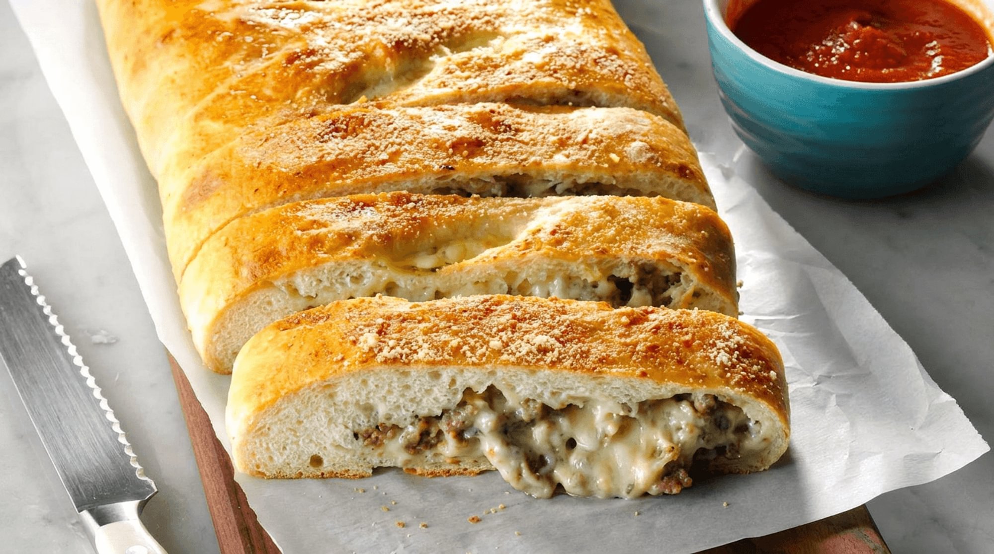 Buffalo Chicken Stromboli