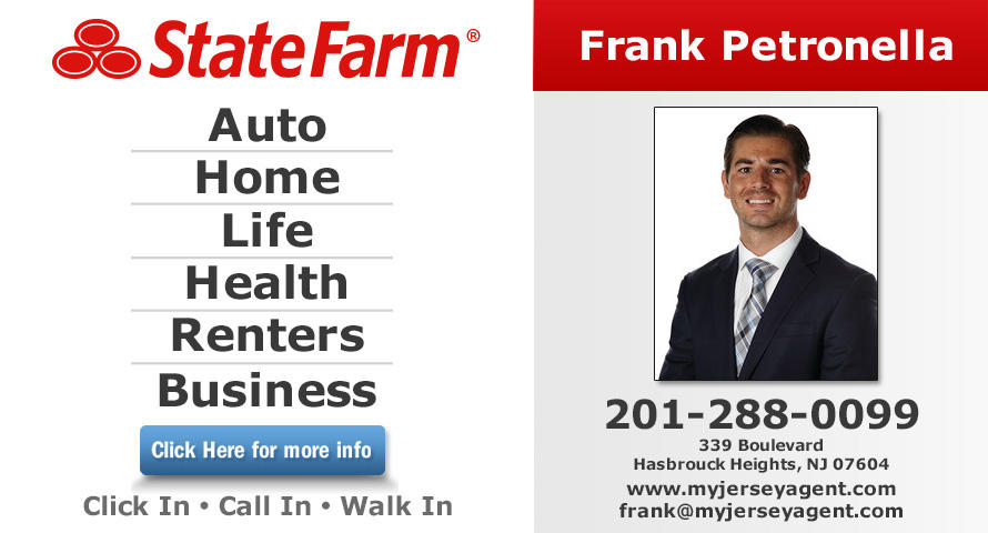 Frank Petronella - State Farm Insurance Agent | 339 Boulevard, Hasbrouck Heights, NJ, 07604 | +1 (201) 288-0099