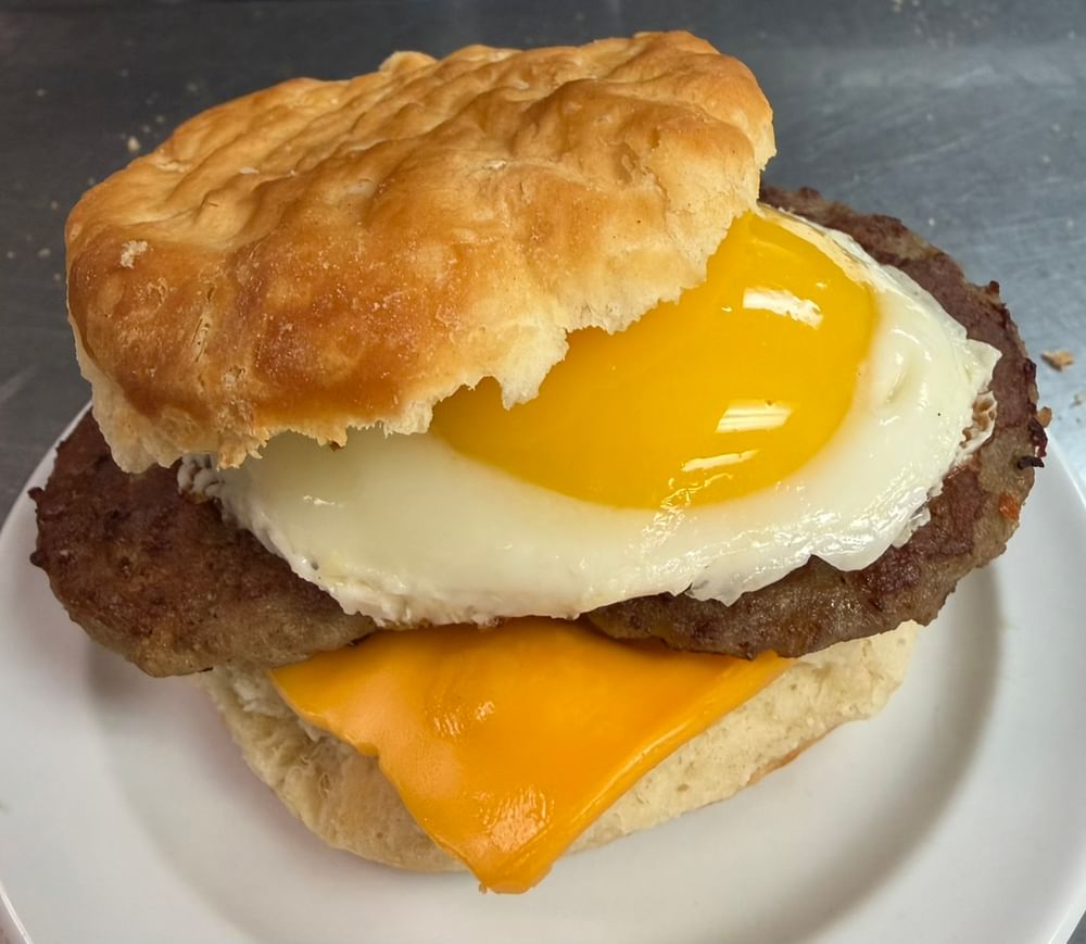 Biscuit Breakfast Sandwich with Egg & Cheese