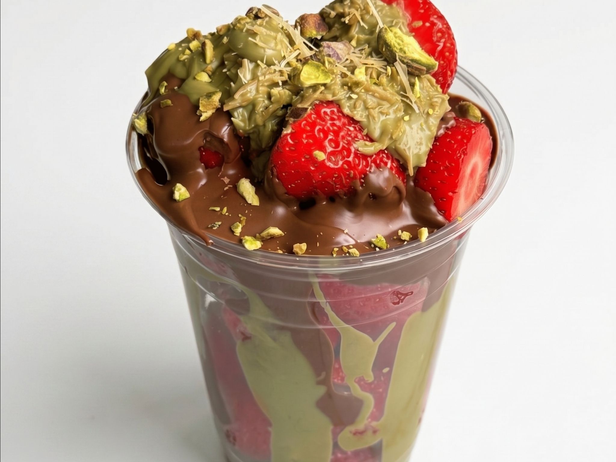 Small Strawberry Dubai Chocolate Cup