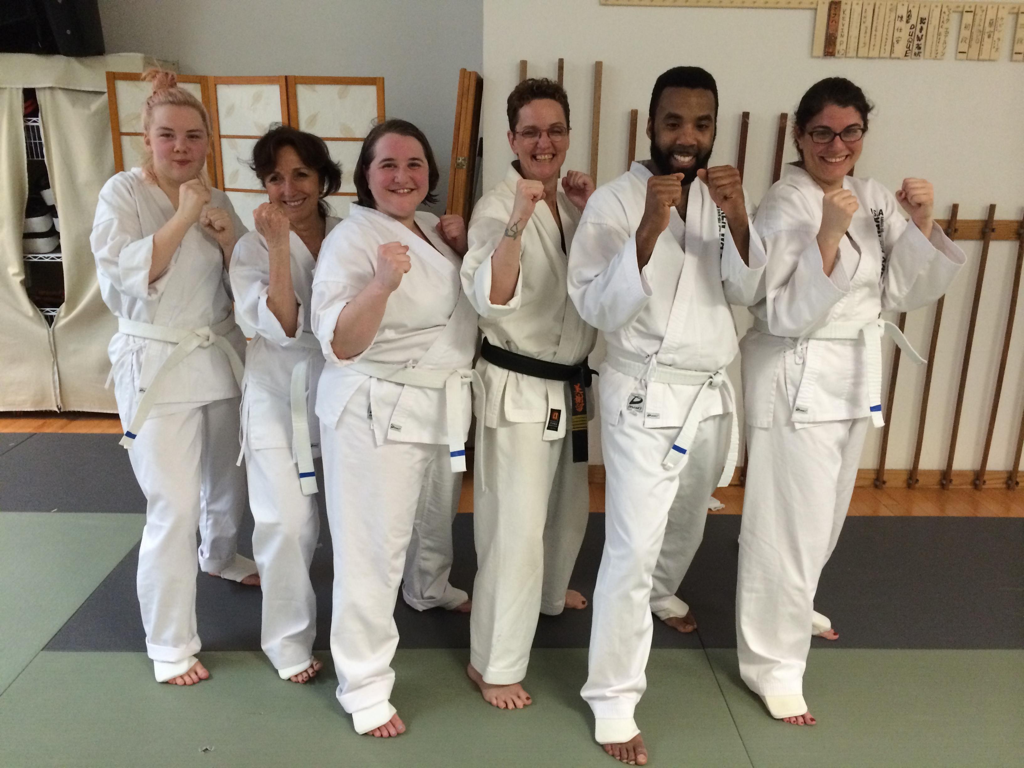 Blue Stripes to acknowledge their kick butt progress! On the road to blue belts! Osu!!