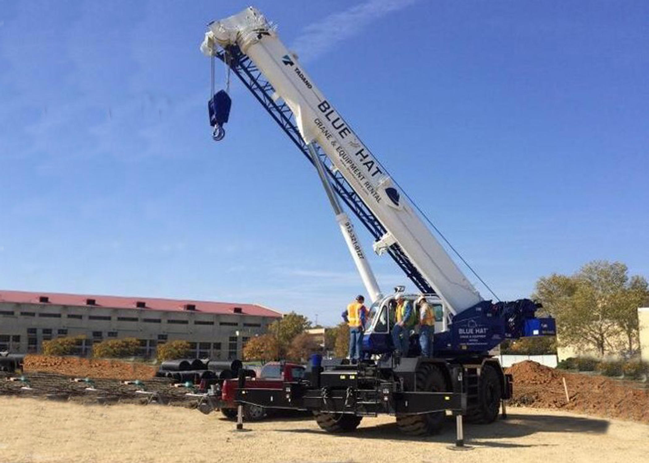 Blue Hat Crane Photo