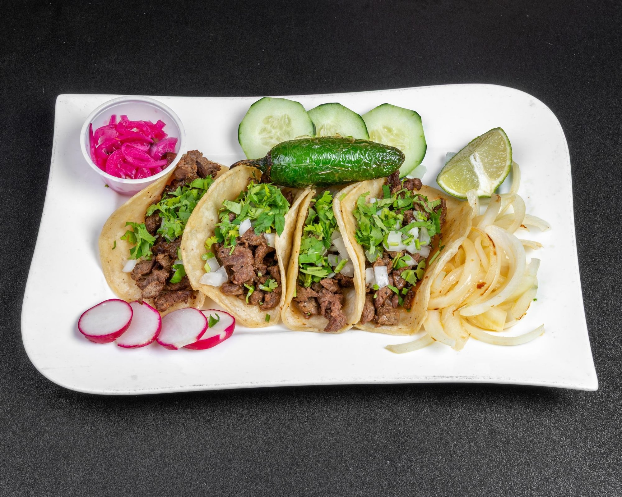 4 Tacos de Asada