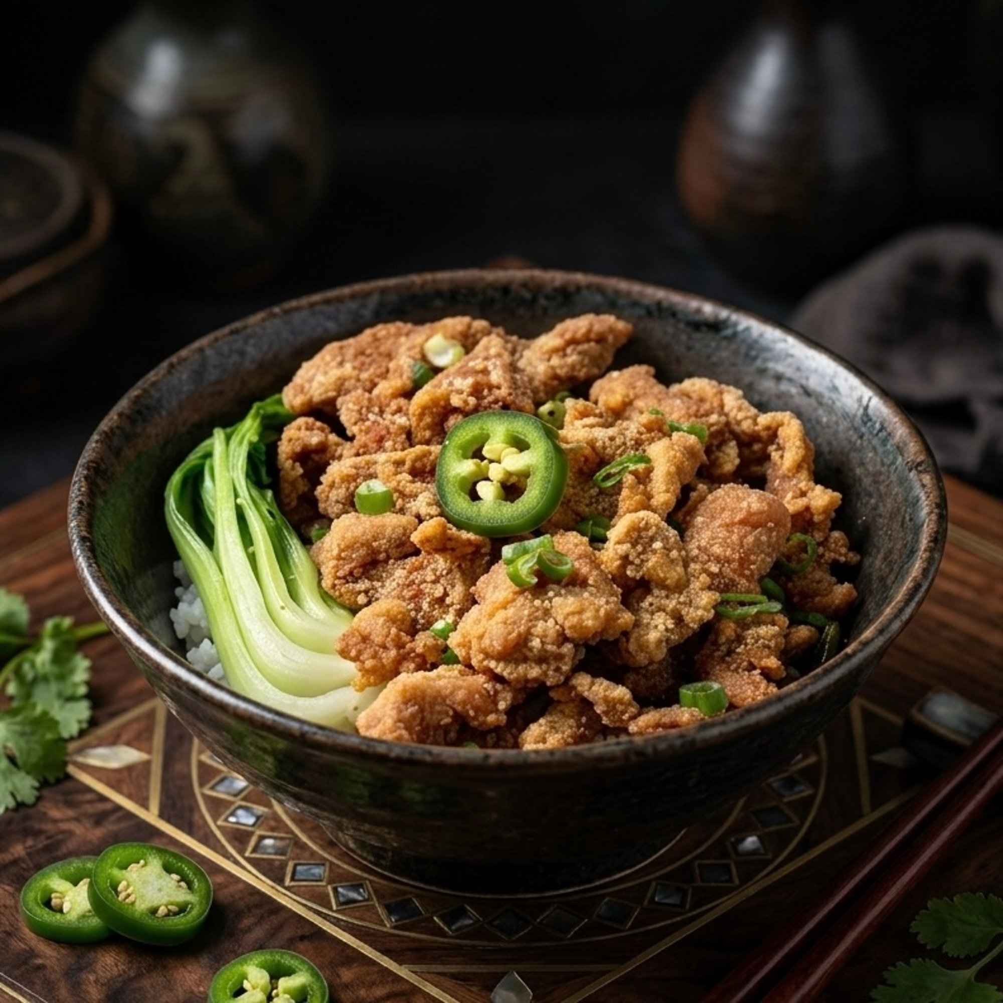 Five Spices Pork Chop Rice Bowl
