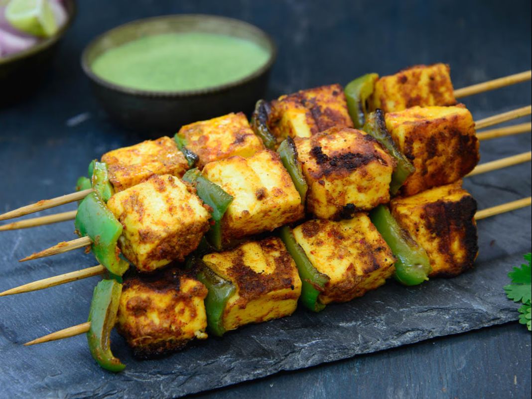 Tandoori Achari Paneer Tikka