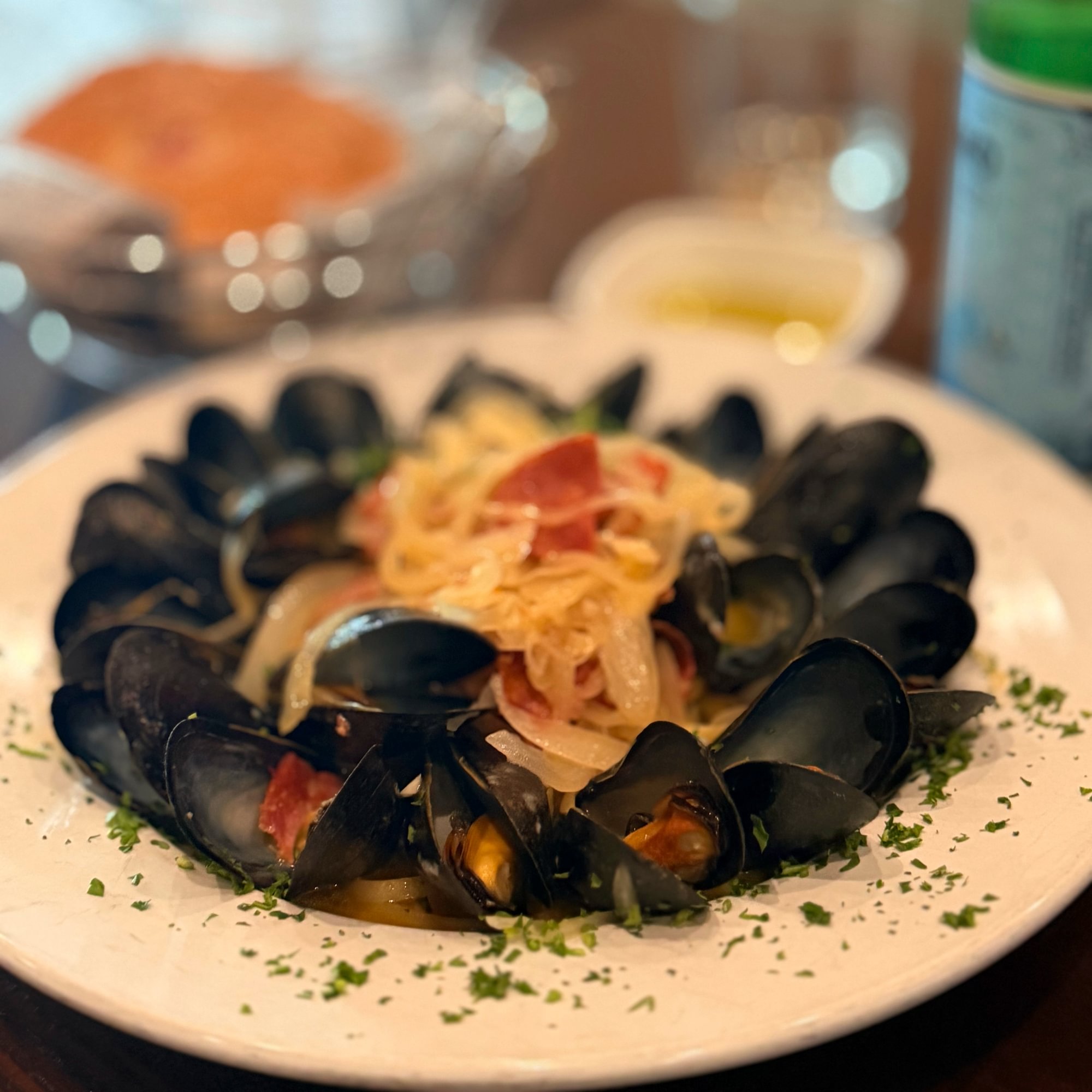 Mussels Bianco-Lunch.