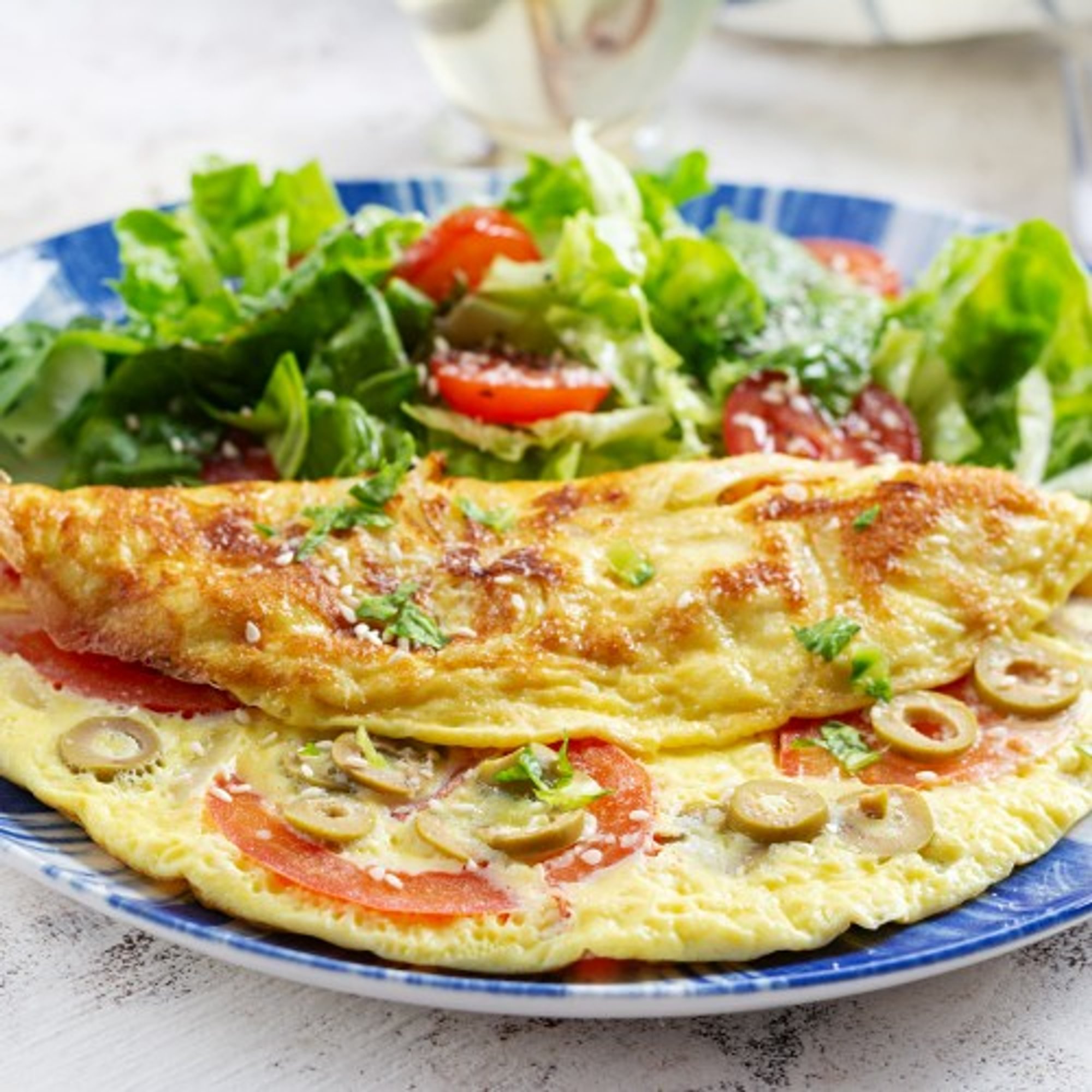 Vegetarian Omelette Platter